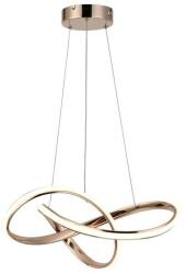 Reality Hannah Pendant lightAlu. and silicon and IronFrance Gold finish36W LED incl. 80lm/W CRI: ≧80 ; 2years warranty; A+4000K dimmable w remote controlOverall size: D500xH1200mm - REAL-334901- (REAL-334901-