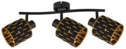 Reality Thiago spot 3-ltmetal black+PS shade3 x E14, max. 40W bulb not incltube L: 42cm canopy Dia: 9cmshade D: 10, H: 10 cm - REAL-838403-02 (REAL-838403-02)