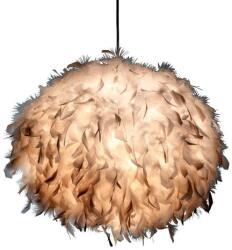 Reality Ducky 3LT Pendant lamp 40*40cm H120cm Metal: white Shade duck feathers1xE27 40W bulb excl. - REAL-328411-07 (REAL-328411-07)