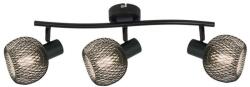 Reality Loretto Loretto black 3-ltall metal parts in black, Shade Black, for 3 x E14, max. 40W bulb not incl. L: 40cm shade D: 9cm - REAL-830703-02 (REAL-830703-02)