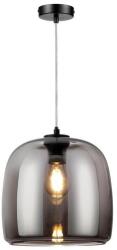 Reality Enola ChandelierE27X1 MAX40WIron+glassD22CM canopy and cup black - REAL-334301-02 (REAL-334301-02)