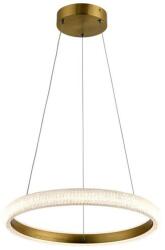 Reality Vigo LED pendant lamp, alu. Galvanized goldfinishDia. 40cm with Auxerre clear diffusersLED 18W 4000Ktotal H120cm - REAL-340301-32 (REAL-340301-32)