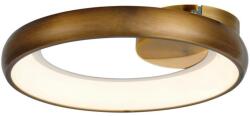 Reality Thea Ceiling lamp, Alu. and Acrylic and IronBrushed gold darkLED 20W; 80lm/W; 4000K25000hours; CRI≧80; A+Size: D300xH75mm - REAL-638201-33 (REAL-638201-33)