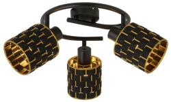 Reality Thiago spot 3G-ltmetal black+PS shade3 x E14, max. 40W bulb not incltube Dia: 25cm canopy Dia: 9cmshade D: 10, H: 10 cm - REAL-838433-02 (REAL-838433-02)