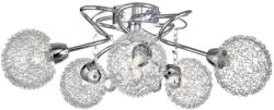 Reality Vesna CL in chrome. Lamp size: 48*15cm5*G9 incl. halogen bulbplastic hangingsclear glass Dia. 9cm w/o alu. Wire - REAL-611405-06 (REAL-611405-06)