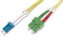 ASSMANN DK-292SCA3LC-03 száloptikás kábel 3 M SC/APC LC I-VH OS2 Sárga (DK-292SCA3LC-03)