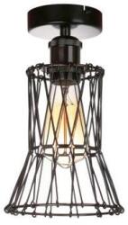 Reality Cameleon Ceiling Lampmetal shiny black1xE27 socket, ~230v, Max 40W. Safty Class II, bulb not uncluded. Top Round Ceiling Dia. 10cm (Overall H. 28cm)x1 deformable wire shade (shade Dia. 18 to (REAL-637