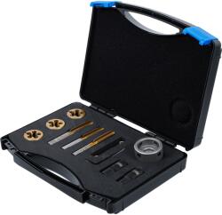 BGS technic Menetmetsző és menetfúró készlet kerékcsavarokhoz és kerékanyákhoz, 12db (BGS-71039)