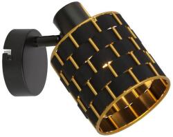 Reality Thiago spot 1-ltmetal black+PS shade1 x E14, max. 40W bulb not incl. L: 10 cmshade D: 10, H: 10 cm - REAL-838401-02 (REAL-838401-02)