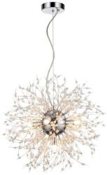 Reality Pearls 5LT Pendant lamp D50*H120mm Metal: chrome Acrylic deco5*G9 33W bulb incl. - REAL-325305-06 (REAL-325305-06)