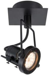 Reality Fiji 2 1lt spot black. GU10*1 bulb not incl. Canopy: L100*W100MM*H25MM, lamp size：L100*W100*H160MM - REAL-823701-02 (REAL-823701-02)