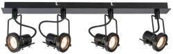 Reality Fiji 2 4lt spot black，GU10*4 bulb not incl. canopy: L600*W60MM*25MM, lamp size: L600*W60*H160MM - REAL-823704-02 (REAL-823704-02)