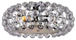 Reality Therica 3LT Ceiling lamp D450*H200mm Metal: chrome Plastic: half ball clear3*E14 40W bulb not incl. - REAL-633803-06 (REAL-633803-06)