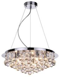 Reality Loona Ceiling lamp Round chrome + clear Crystal 5xG9 max. 33W bulb incl. Product dimensions: Width: 45cm Height: 22cm Total H: 120cm - REAL-322905-06 (REAL-322905-06)