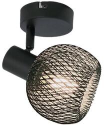 Reality Loretto Loretto black 1-ltall metal parts in black, Shade Black, for 1 x E14, max. 40W bulb not incl. L: 10cm shade D: 9cm - REAL-830701-02 (REAL-830701-02)