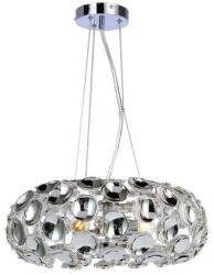 Reality Ontario 3lt pendant, chrome3*E14 bulb not inc. Shade acrylic plates in chrome canopy D10*H2.5cmlamp size D: 45*H: 150cm - REAL-326303-06 (REAL-326303-06)