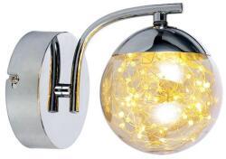 Reality Universe Wall lamp LED Size: 14*16*9cm 1x4W 360Lm 3000K. Shade in Glass amber - REAL-224901-22 (REAL-224901-22)