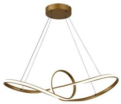Reality Arlena Pendant lightPainting Gold finish45W LED incl. 80lm/W CRI: ≧80 ; 2years warranty; A+4000K dimmable w remote controlOverall size: : L760xW280xH1000mm - REAL-335201-03 (REAL-335201-03)