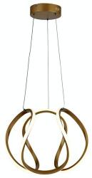 Reality Clarence Pendant lightAlu. and silicon and IronPainting Gold finish40W LED incl. 80lm/W CRI: ≧80 ; 2years warranty; A+4000K dimmable w remote controlOverall size: D350*1200mm - REAL-3350 (REAL-335001-