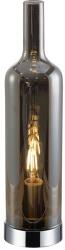 Reality Bottle Table lamp nickel-matt, shade amber, for 1xE27, max. 40W bulb not incl. shade D: 8.5cm, H: 33.2cm - REAL-532801-02 (REAL-532801-02)
