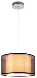 Reality Martina 1-LIT PENDANT LAMPW/230V 50Hz E27*1(W/O BULB)W/SIZE: D300 MMW/CHROME + BLACK SHADE FINISHW/BASE SIZE: D100MM - REAL-333201-02 (REAL-333201-02)