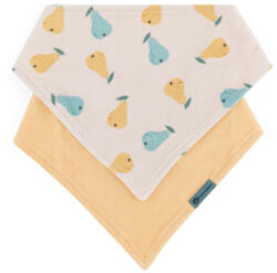 PETITEMARS PETITE&MARS Bandana előke Luke 2 db Bézs Körte&Intenzív Okker 3hó+