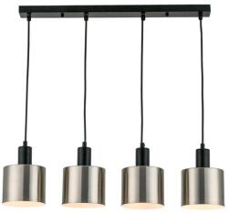 Reality Nulla Metal pendant lamp, nickel matt+black+white color finish, E27 4*40W, color box+carton - REAL-334504-07 (REAL-334504-07)