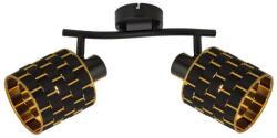 Reality Thiago spot 2-ltmetal black+PS shade2 x E14, max. 40W bulb not incltube L: 26cm canopy Dia: 9cmshade D: 10, H: 10 cm - REAL-838402-02 (REAL-838402-02)