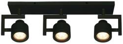 Reality Alenis 2 Spot lamp, sand black 3*GU10 , bulb not incl. 230V lamp size: 41*9cm H: 15cm - REAL-823303-02 (REAL-823303-02)