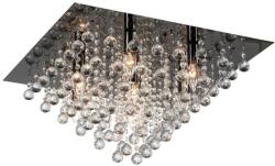 Reality Lancaster crystal Ceiling lamp, shiny black finishCrystal hanging beads7*E14 Max. 40W, bulb excl. Dia: 56cm H: 32cm - REAL-627807-29 (REAL-627807-29)