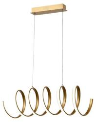 Reality Ribbon LED Pendant lightAlu. and Silicon and IronPainting Gold finishLED 40W 4000K25000hours, CRI≧80, A+Circle size; D250mmSize: L800xW250xH1100mm - REAL-336401-09 (REAL-336401-09)