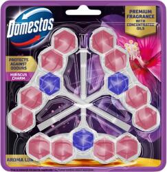 Domestos Aroma Lux Hibiscus Charm WC frissítő blokk 3 x 50 g - shoperia