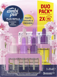 Ambi Pur 3Volution Flowers and Spring utántöltő 2 × 20 ml