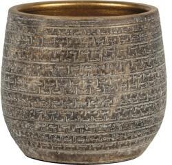 NDT Mască ghiveci Passion for Pottery Solano Ø 16 cm H 14 cm aurie antichizată (895001)