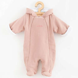 New Baby Kezeslábas kapucnival New Baby Frosty pink (8596164139974)