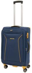 LAMONZA Cruise bőrönd, 68x41x26 cm, 3 kg, bővíthető 30%, sötétkék/sárga (A13340)