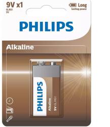 Philips Alkaline 9V elem, 1 db (6LR61A1B/10)