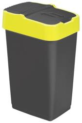Heidrun Szemetes billenős 60L 40x33x67cm Push Up Fekete (46271)