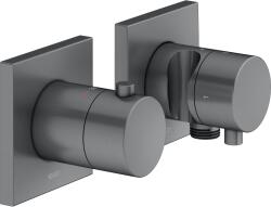 KEUCO Edition 11 zuhanycsaptelep süllyesztett z termosztáttal króm-fekete 51153131222 (51153131222)