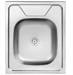 Kuchinox Egymedencés acél mosogató 50x60cm sima szifonnal Kuchinox (SK6 1010T)