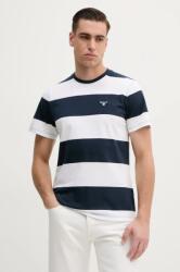 Barbour tricou din bumbac Whalton Stripe T-Shirt barbati, culoarea albastru marin, modelator, MTS1255 PPYA-TSM19L_59X (MTS1255)