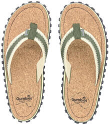 Gumbies Corker Natural Cork - Khaki flip-flop Cipőméret (EU): 41 / zöld