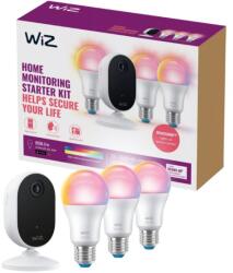 WiZ Philips 8720169075016 LED kezdőcsomag Self Monitoring | 8, 5W E27 | 806 lm | 2200-6500+RGBK