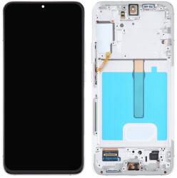 NBA001LCD10112002766229196 Samsung Galaxy S22 Plus 5G OLED kijelző érintővel Ezüst kerettel, előlap (NBA001LCD10112002766229196)