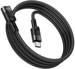 hoco. U107 - Type-C / Type-C (USB-C) hosszabító kábel, fekete, 1, 2m