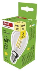 EMOS LED izzó Filament Mini Globe / E14 / 5, 9 W (60 W) / 806 lm / Meleg fehér (ZF1D42)
