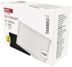 EMOS LED reflektor TAMBO, 50 W, 5000 lm, természetes fehér, IP65, fekete (ZS2542)