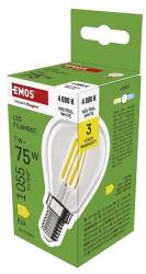 EMOS LED izzó Filament Mini Globe / E14 / 7 W (75 W) / 1055 lm / természetes fehér (ZF1D53)