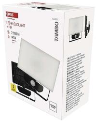 EMOS LED reflektor TAMBO PIR, 20 W, 2000 lm, természetes fehér, fekete (ZS2922)