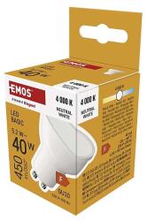EMOS LED izzó Basic MR16 / GU10 / 5, 2 W (40 W) / 450 lm / Természetes fehér (ZL8F23)